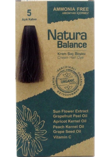 Natura Balance Saç Boyası 5 Açık Kahve