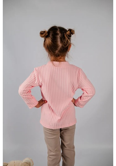 Kreş İçin Yumuşak Uzun Kollu Tişört 252743458 Pembe