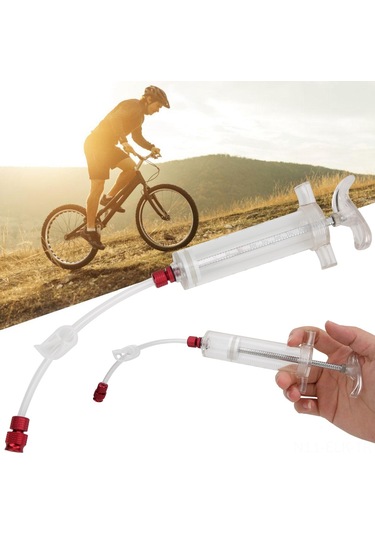 Xindoker Bisiklet Lastik Tamir Sıvısı Enjeksiyon Aleti - Universal Amerikan/fren Valfi - 50ml Hacim - Pvc Malzeme - Kolay Kullanım Diğer