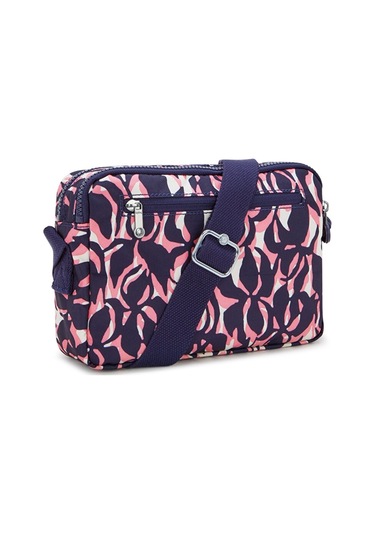 Kıplıng Abanu M Orta Boy Omuz Çantası Desenli Palm Mood Desenli Çok Renkli