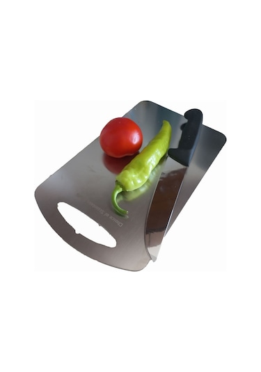 Kesme Tahtası Doğrama Tahtası Paslanmaz Çelik Mutfak Kamp Tekne Karavan