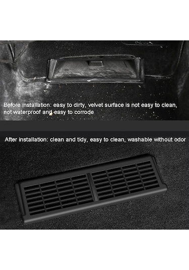 Tesla Model Y İçin 1 Çift Araba Koltuk Altı Havalandırma Koruma Kapağı Dekorasyon Aksesuarları