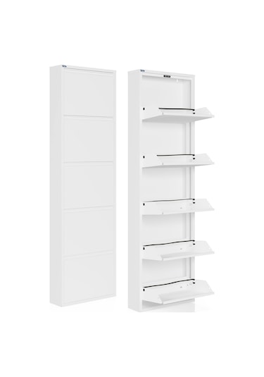 Ceha 5'li Metal Ayakkabılık - Kar Beyaz K.AYK-5 /AB9003