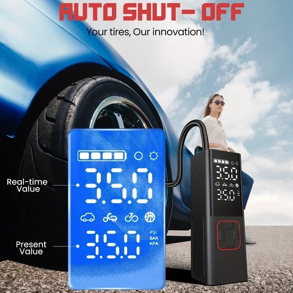 Oldfriend 20000mah Portatif Şarjlı Inflator Lastik Pompası 150psı Araba Bisiklet Motor