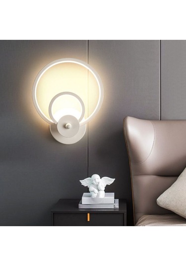 İç İçe Halka Plafonyer Beyaz Işık Ultra Power Avize Aplik Avizex