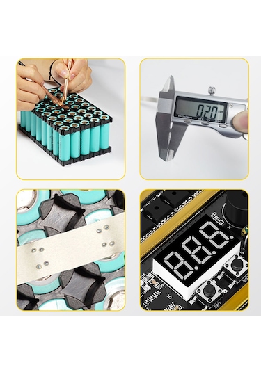 Vkemall Punta Kaynak Makinesi 99 Dişli Güç Ayarlanabilir Mini Nokta Kaynak Makinesi Kontrol Paneli Kurşun Çok Renkli