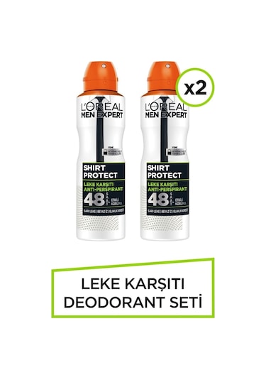 Loreal Paris Expert Shirt Protect Anti Deodorant 150 ML X 2 Adet