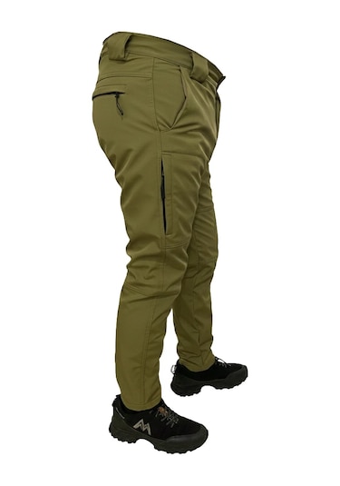 Mysia Outdoor Açık Haki Soft Shell Pantolon İçi Polarlı Haki
