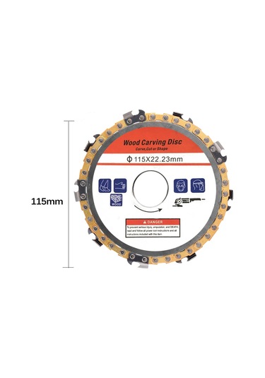 Xiyyadms 115mm Çelik Ahşap Kazıma Diski - 8 Dişli, Dayanıklı, Açı Grinder Uyumlu, Kesme Ve Şekillendirme İçin