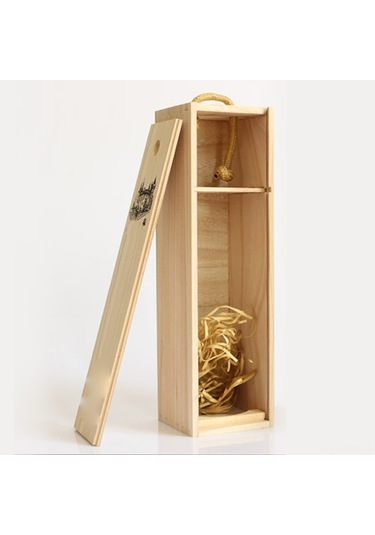 Kosona Tek Şişe Ahşap Şarap Kutusu - Dekoratif Ve Dayanıklı, Lüks Kraftsmanship İle Saklama Ve Gösterim Kutusu
