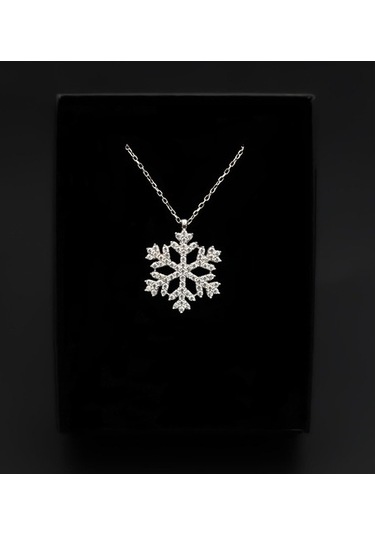 Tatlı Peluş Panda & Kar Tanesi Kolye Hediye Seti