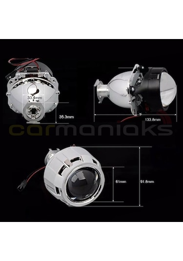 Bi-Xenon Far Merceği 2.5" Universal