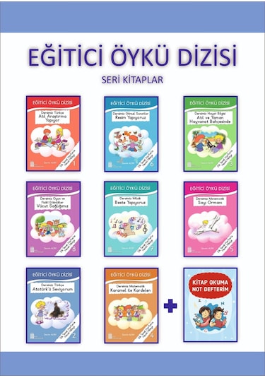 1.Sınıflar için Eğitici Öykü Dizisi + Kitap Okuma Not Defterim