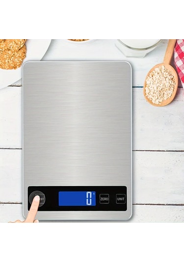 Dashanshop 15kg 1g Hassas Dijital Mutfak Terazisi Usb Sarjli Tare Olmadan Birim Donusumu Genis Platform Meyve Sebze Pisirme Gida Temasina Uygun Saglam Plastik -
