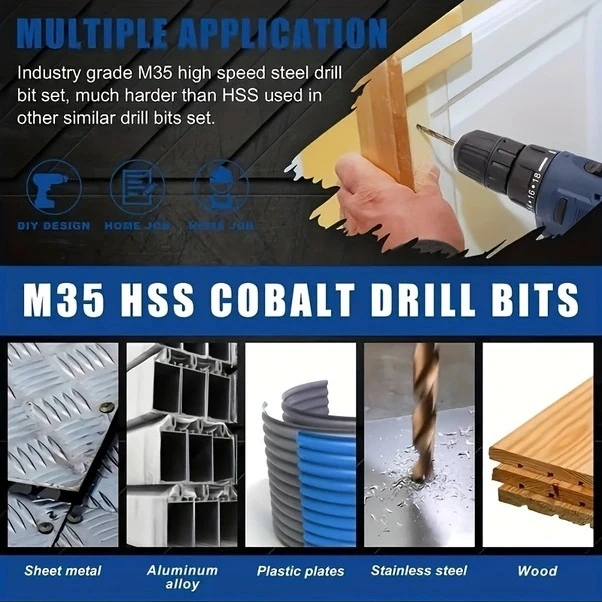 Trendooze Gaojunshop01 M35 Hızlı Çelik 13 Parça Matkap Ucu Seti