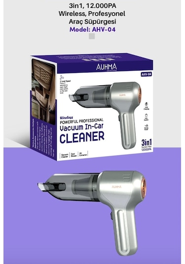 3in1 Kablosuz 12000pa Profesyonel Güçlü Emiş Ve Üfleme Özellikli Ev Ve Araç Süpürgesi