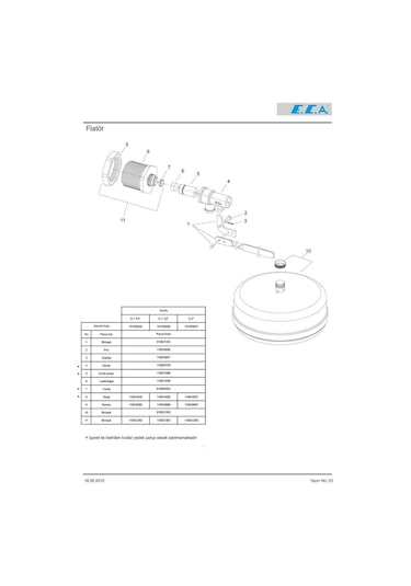 Eca 1 1/4 Flatör 101009005 Altın