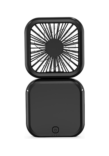 Vkemall Fan Katlanabilir Boyun Askılı Küçük Vantilatör, Cep Telefonu Şarj Fonksiyonu, Üç Rüzgar Hızıyl