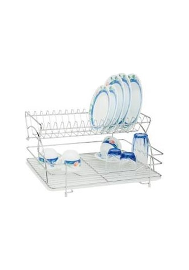 Ece Metal De Luxe Paslanmaz Bulaşık Sepeti 1 Adet Gümüş