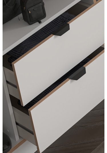 Arden 3 Kapaklı 2 Çekmeceli Dolap