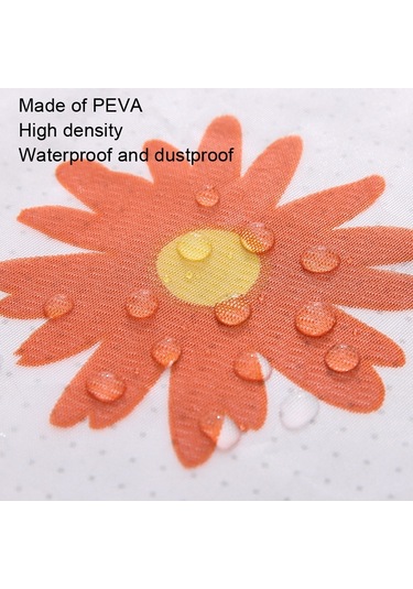 Sones Adet Kalınlaştırılmış Asılı Klima Toz Kapağı, Boyut: 95x20x31cm Kırmızı Çiçek