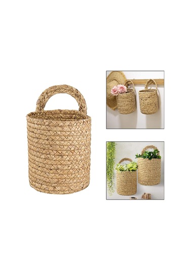 Suntek Magideal Saplı Dokuma Hasır Sepet Veya Stand Düz