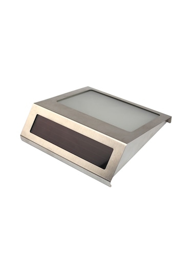 Qingmipy Güneş Enerjili Aydınlatmalı Ev Numarası Plakası - Otomatik Sensörlü, Su Geçirmez, Kolay Kurulum Gri