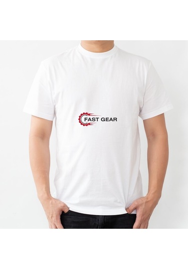 Kurumsal Logolu Ön Ve Arka Baskılı Tişört Firma Tanıtımına Özel Promosyon Ürünü Beyaz