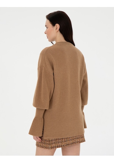 Pierre Cardin Kadın Camel Kazak /triko 50296484-vr015 CAMEL