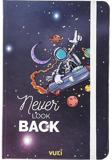 Desenli Sert Kapak Lastikli Defter A6 Karışık