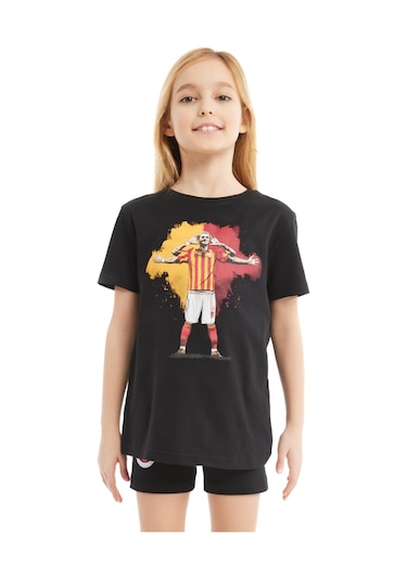 Gsstore Galatasaray Çocuk Icardi T-shirt C232261 Siyah
