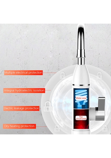 Elektrikli Su Isıtıcıları Musluk Anlık Su Isıtıcıları Musluklar Hız Sıcak Musluk Lcd Dijital Sıcaklık Göstergesi Isıtıcılar Dokunun