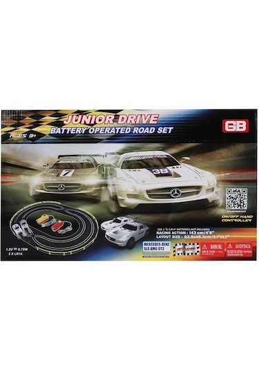Junior Drive 2 Mercedes Arabalı Yarış Pisti Seti Çok Renkli