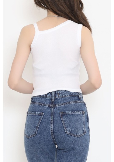 Mokashopin - Askılı Kaşkorse Atlet Beyaz - 18178.1723. 001