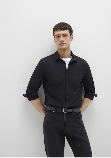 Mavi - Siyah Gömlek 0210294-900 Siyah