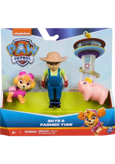 Paw Patrol Pup Core Kahramanlar Skye & Farmer Yumi Paw Patrol