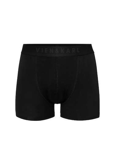 Erkek 3 Pamuklu Likralı Siyah Gri Lacivert Boxer 3 Atlet Takım Gri