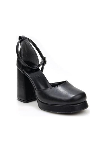 Papuçcity Moda Zen 03512 Kadın Topuklu Abiye Ayakkabı Sıyah