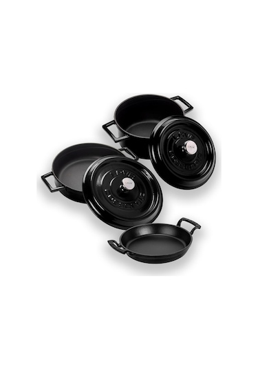 Lava Döküm 3x Trendy Serisi 6 Parça Tencere Seti 001