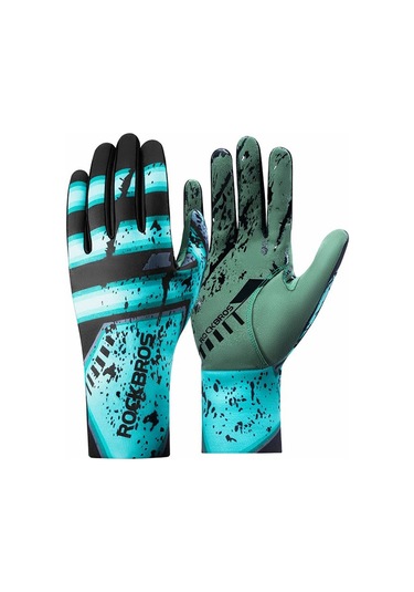 Rockbros S341 1 Çift Tam Parmak Termal Sıcak Bisiklet Eldiveni