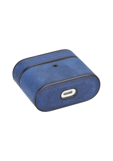 Toyigoo Toyigoo Casquet Apple Airpods 3.nesil Uyumlu Deri Kılıf G21 Mavi