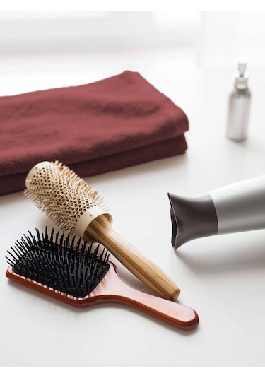 6 Lı Premium %100 Pamuklu Kuaför & Berber Saç Havlusu 50x90 Cm Bordo