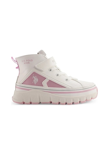 Keltes 4pr Kız Çocuk Bilekli High Sneaker Beyaz/pembe Beyaz - Pembe