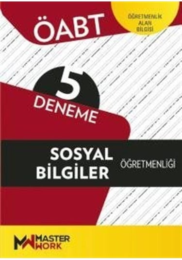 ÖABT Sosyal Bilgiler Öğretmenliği - 5 Deneme- Masterwork