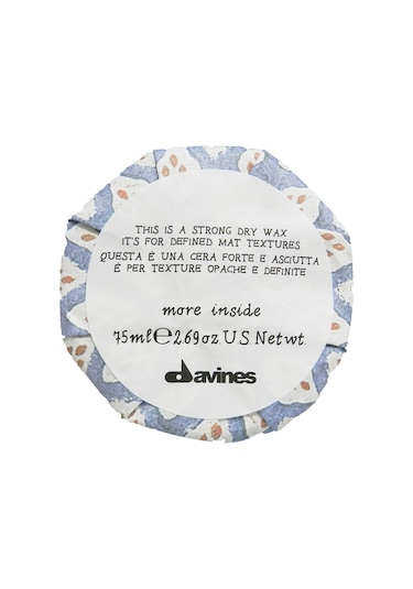 Davines Strong Dry Wax Güçlü Tutucu Kuru Wax 75 ML