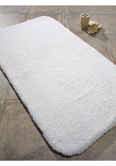 Saraz Halı Soft 60x100 Beyaz Banyo Paspasıbeyaz Beyaz