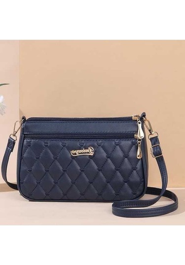 Ganzhoushop Ve Omuz Nakışlı Moda Kapasiteli Kadın Kadın Güzel Deep-blue Çoklu Cepler Çantası Çantası Çanta Büyük Askılı Od Çok Renkli