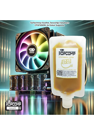 Ropcomp Cpufanoil Cpu Fan Mili Yağı Cp50