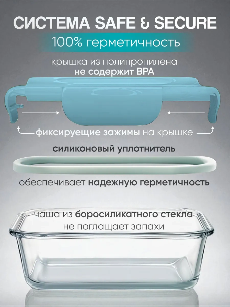 Urm Gıda İçin Sızdırmaz Cam Kaplar 455479106 Beyaz