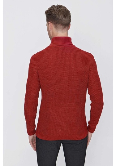 Tr 850 Slim Fit Bordo Klasik Triko Bordo